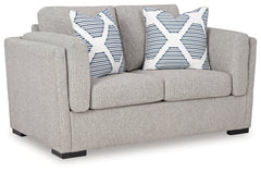 Evansley Pewter Loveseat - Ornate Home