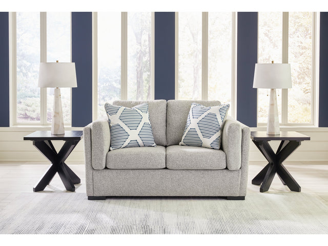 Evansley Pewter Loveseat - Ornate Home