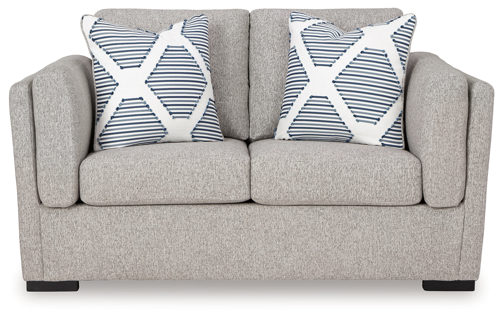 Evansley Pewter Loveseat - Ornate Home