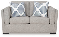 Evansley Pewter Loveseat - Ornate Home