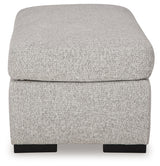 Evansley Pewter Ottoman (Online Special Price) - Ornate Home