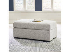 Evansley Pewter Ottoman - Ornate Home