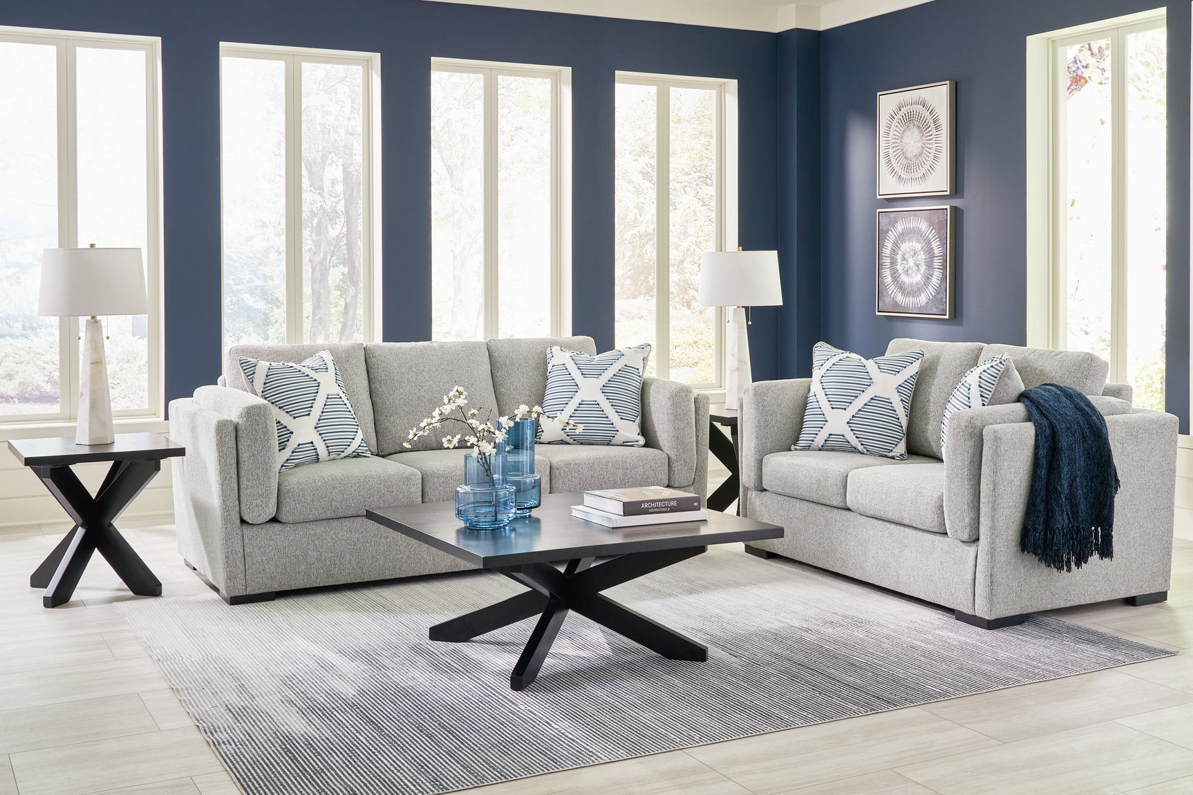 Evansley Sofa and Loveseat (Online Special Price) - Ornate Home
