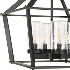 Evanston Black 4 Light Indoor-Outdoor Pendant - Ornate Home