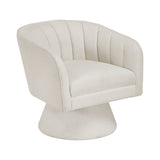 Eve Beige Swivel Chair - Ornate Home