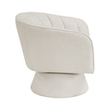 Eve Beige Swivel Chair - Ornate Home
