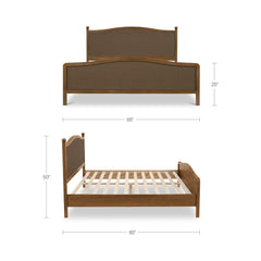 Eve Brown Queen Bed - Ornate Home