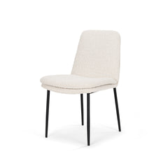 Eve Cream/Black Curved Back Dining Side Chair (Set of 2) - Ornate Home
