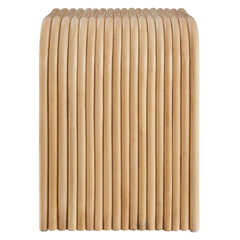 Eve Curved Natural Rattan Side Table - Ornate Home