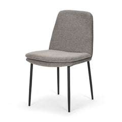 Eve Gray/Black Curved Back Dining Side Chair (Set of 2) - Ornate Home