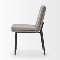 Eve Gray/Black Curved Back Dining Side Chair (Set of 2) - Ornate Home