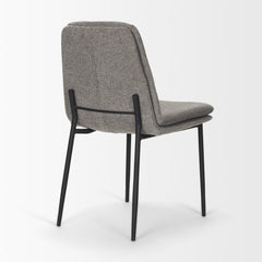 Eve Gray/Black Curved Back Dining Side Chair (Set of 2) - Ornate Home