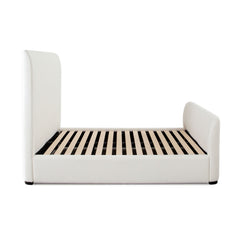 Eve Ivory Fabric Bed - Ornate Home