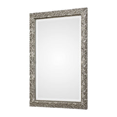 Evelina Silver Leaves Mirror - Ornate Home
