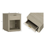 Evelyn 20" 1 Drawer Nightstand in Natural - Ornate Home