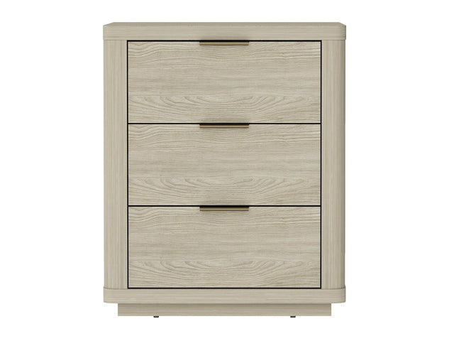 Evelyn 20" 3 Drawers Nightstand in Natural - Ornate Home