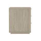 Evelyn 20" 3 Drawers Nightstand in Natural - Ornate Home