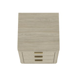 Evelyn 20" 3 Drawers Nightstand in Natural - Ornate Home