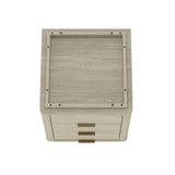 Evelyn 20" 3 Drawers Nightstand in Natural - Ornate Home