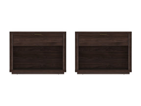 Evelyn 32" Nightstand 2.0 in Brown (set of 2) - Ornate Home