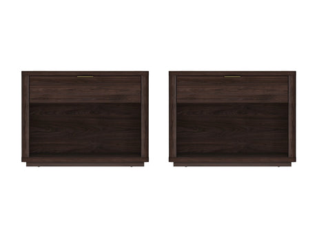 Evelyn 32" Nightstand 2.0 in Brown (set of 2) - Ornate Home