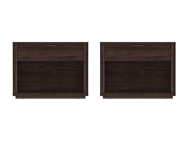 Evelyn 32" Nightstand 2.0 in Brown (set of 2) - Ornate Home