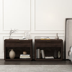 Evelyn 32" Nightstand 2.0 in Brown (set of 2) - Ornate Home