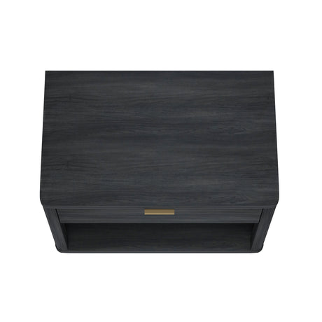 Evelyn 32" Nightstand 2.0 in Charcoal Grey - Ornate Home