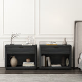 Evelyn 32" Nightstand 2.0 in Charcoal Grey (set of 2) - Ornate Home