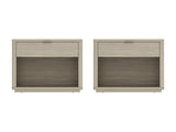 Evelyn 32" Nightstand 2.0 in Natural (set of 2) - Ornate Home
