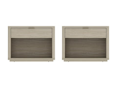 Evelyn 32" Nightstand 2.0 in Natural (set of 2) - Ornate Home