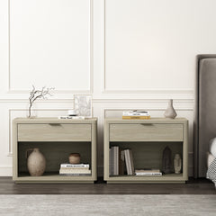 Evelyn 32" Nightstand 2.0 in Natural (set of 2) - Ornate Home