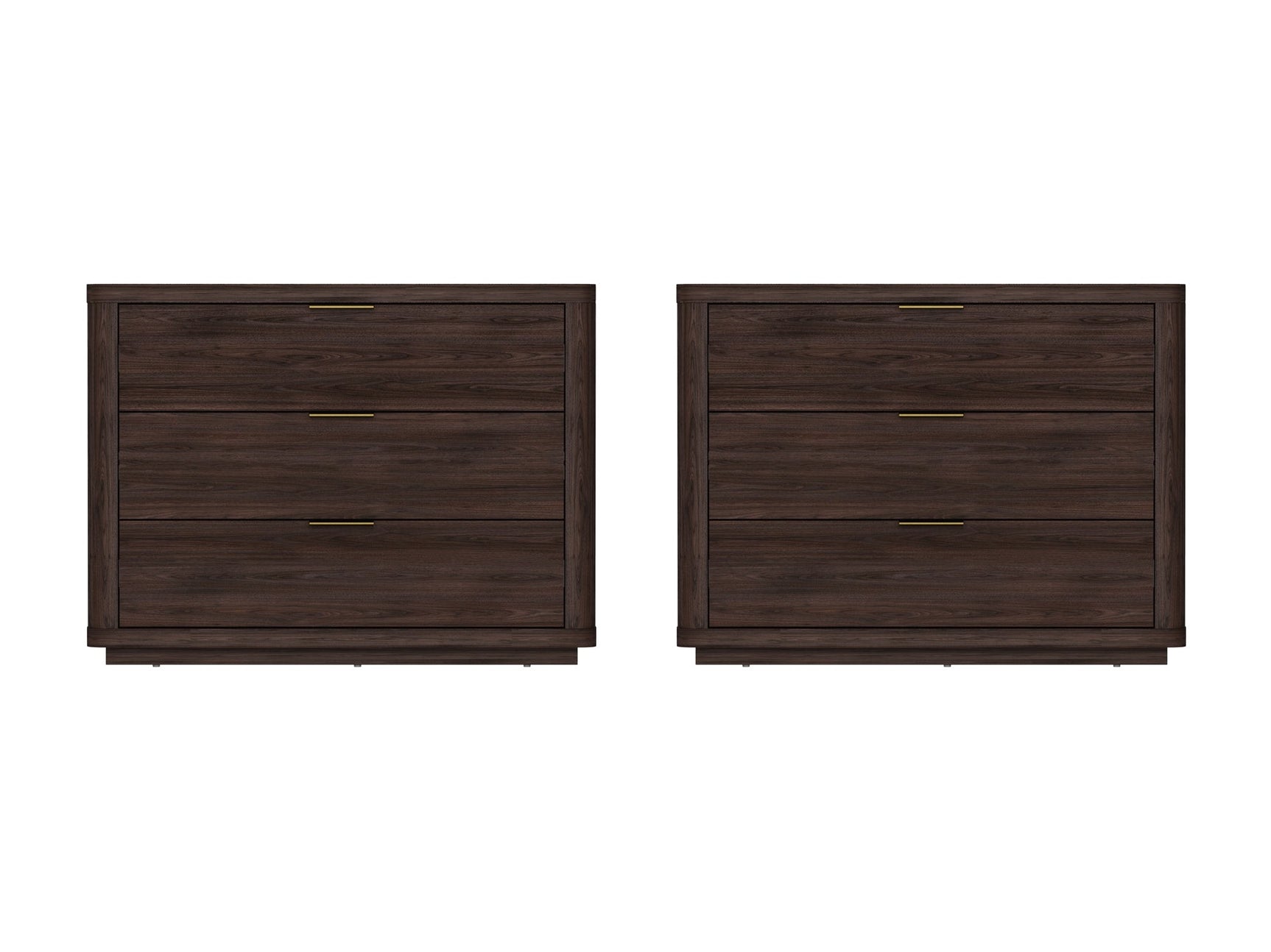 Evelyn 32" Nightstand 4.0 in Brown (set of 2) - Ornate Home