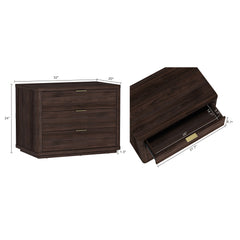 Evelyn 32" Nightstand 4.0 in Brown (set of 2) - Ornate Home