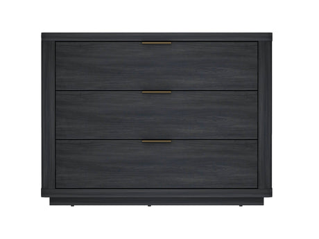 Evelyn 32" Nightstand 4.0 in Charcoal Grey - Ornate Home