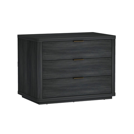 Evelyn 32" Nightstand 4.0 in Charcoal Grey - Ornate Home