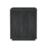 Evelyn 32" Nightstand 4.0 in Charcoal Grey - Ornate Home