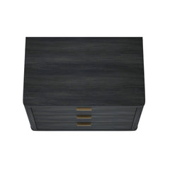 Evelyn 32" Nightstand 4.0 in Charcoal Grey - Ornate Home