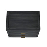 Evelyn 32" Nightstand 4.0 in Charcoal Grey - Ornate Home