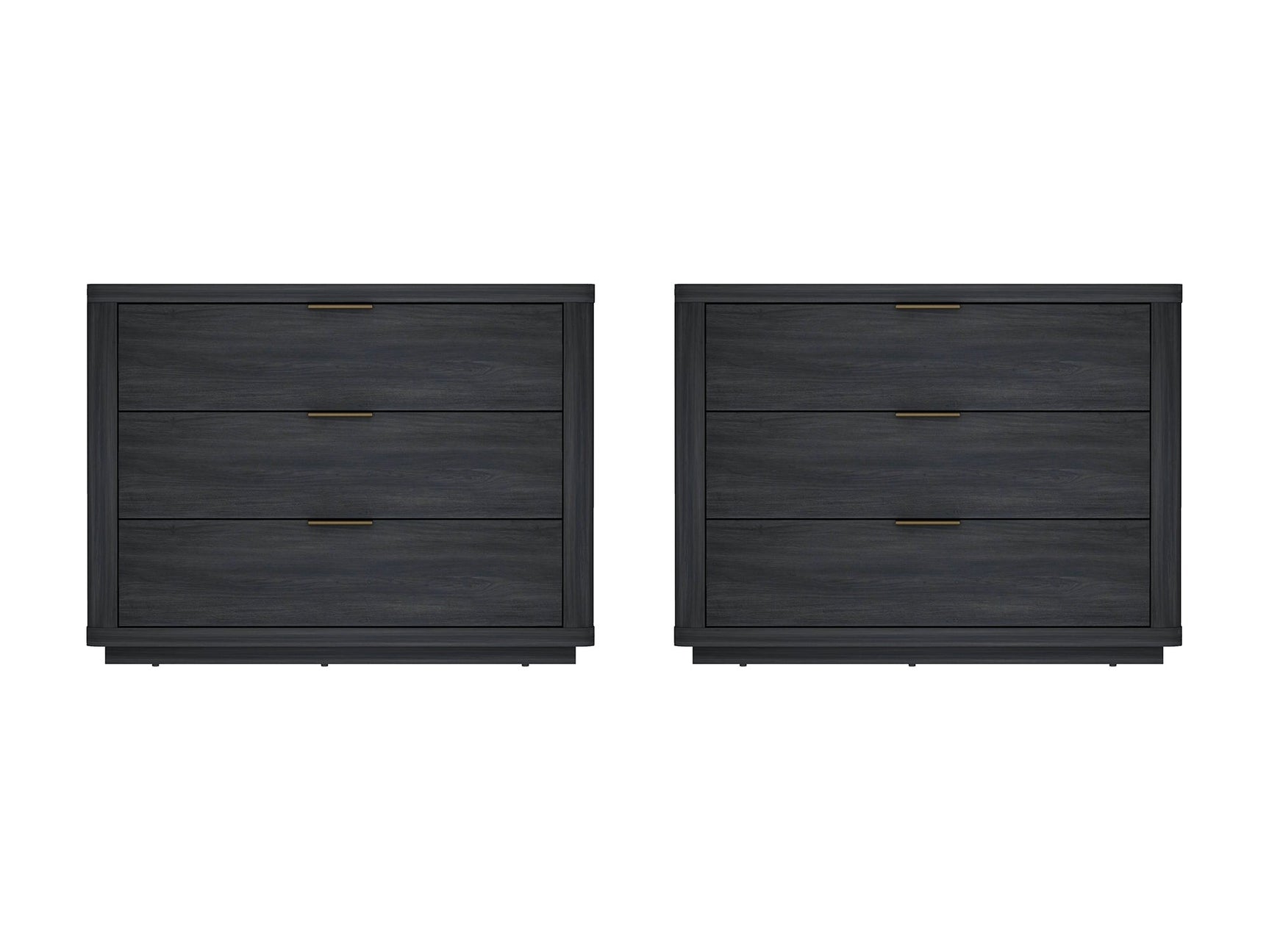 Evelyn 32" Nightstand 4.0 in Charcoal Grey (set of 2) - Ornate Home