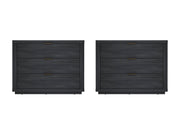 Evelyn 32" Nightstand 4.0 in Charcoal Grey (set of 2) - Ornate Home