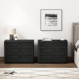 Evelyn 32" Nightstand 4.0 in Charcoal Grey (set of 2) - Ornate Home