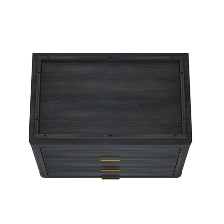 Evelyn 32" Nightstand 4.0 in Charcoal Grey (set of 2) - Ornate Home