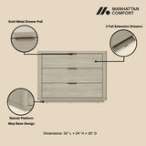 Evelyn 32" Nightstand 4.0 in Natural - Ornate Home