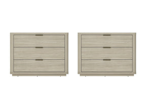Evelyn 32" Nightstand 4.0 in Natural (set of 2) - Ornate Home