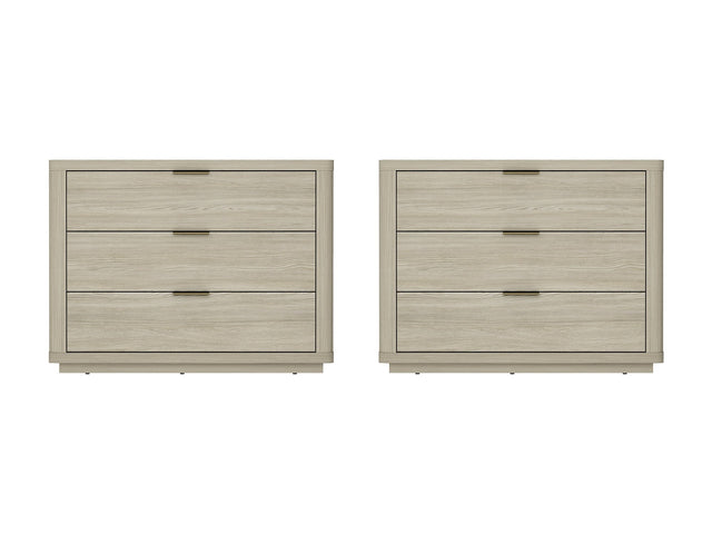 Evelyn 32" Nightstand 4.0 in Natural (set of 2) - Ornate Home