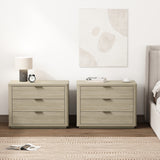 Evelyn 32" Nightstand 4.0 in Natural (set of 2) - Ornate Home