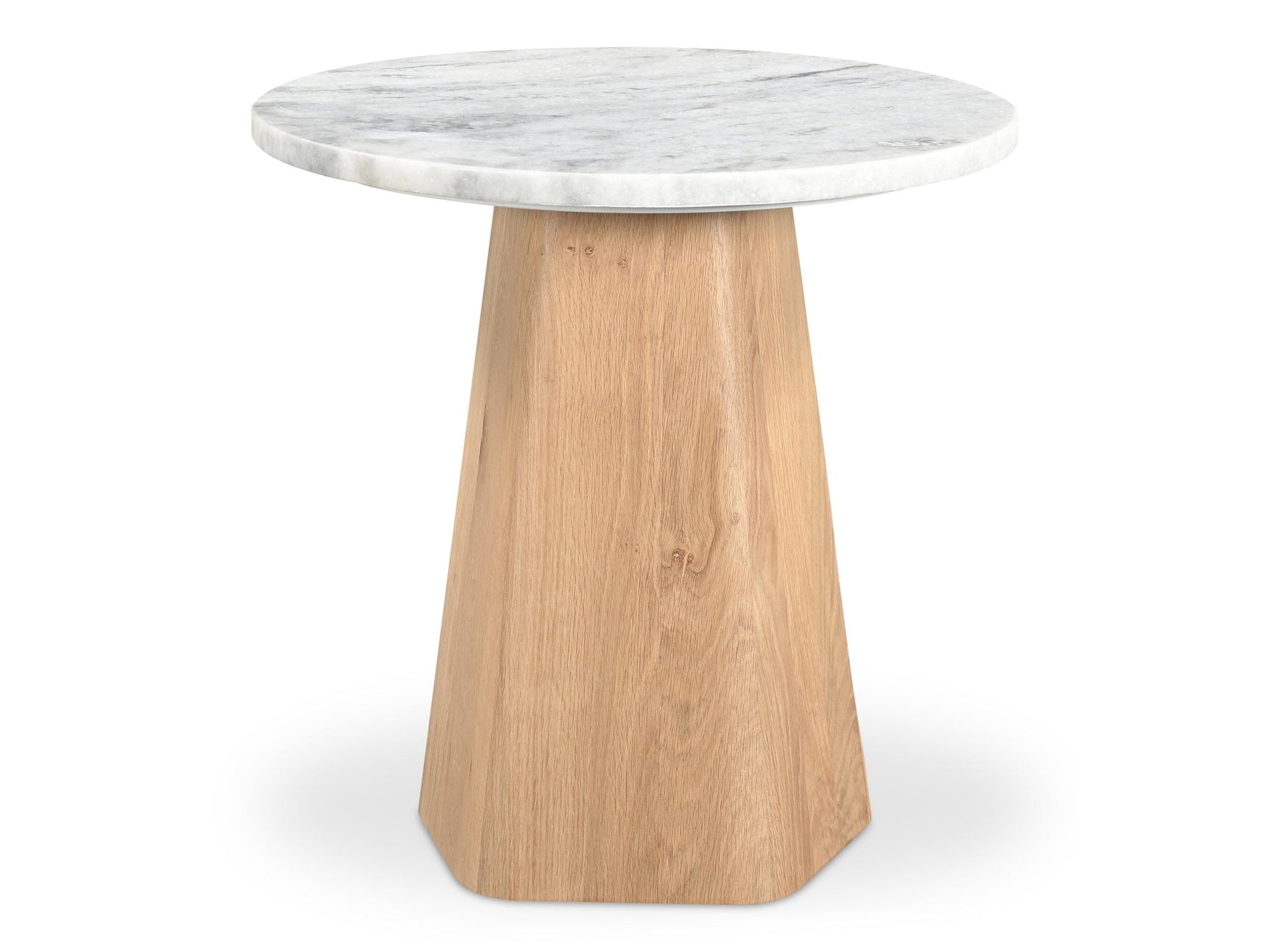 Evelyn Ashen Grey Marble Accent Table - Ornate Home
