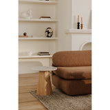 Evelyn Ashen Grey Marble Accent Table - Ornate Home