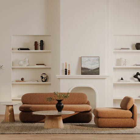 Evelyn Ashen Grey Marble Accent Table - Ornate Home